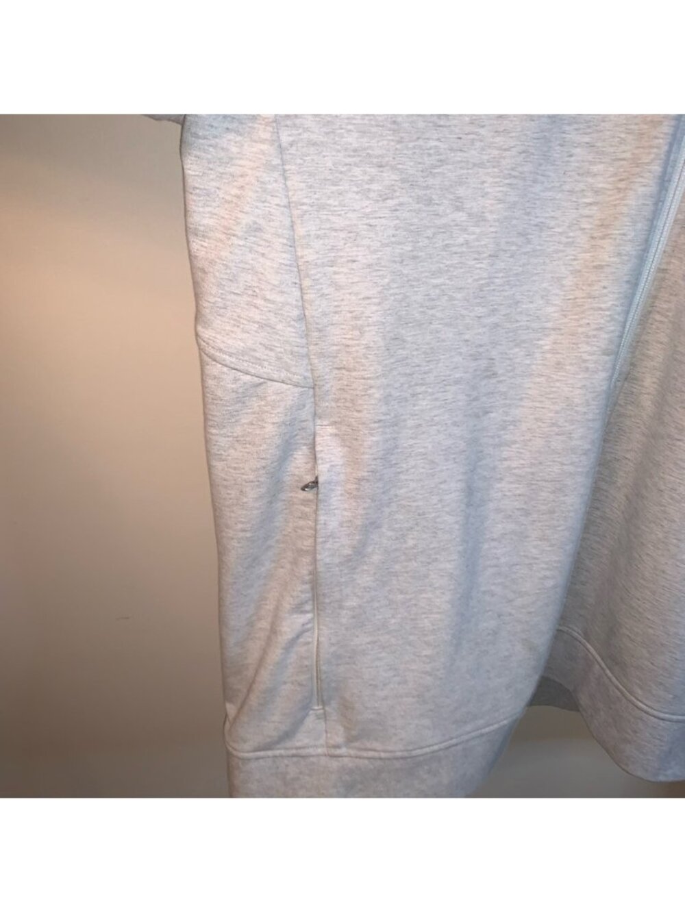 Lululemon City Sweat Full Zip Hoodie Heathered Ultra Light Grey / Sea Salt XXL - Picture 10 of 13